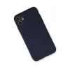 iPhone 11 Kılıf Nano içi Kadife Silikon - Lacivert