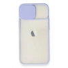 iPhone 11 Kılıf Palm Buzlu Kamera Sürgülü Silikon - Lila
