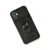 iPhone 11 Kılıf Pars Lens Yüzüklü Silikon - Siyah
