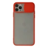 iPhone 11 Pro Kılıf Palm Buzlu Kamera Sürgülü Silikon - Kırmızı