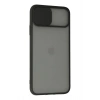 iPhone 11 Pro Kılıf Palm Buzlu Kamera Sürgülü Silikon - Siyah