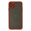 iPhone 11 Pro Max Kılıf Montreal Silikon Kapak - Kırmızı