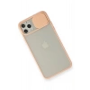 iPhone 11 Pro Max Kılıf Palm Buzlu Kamera Sürgülü Silikon - Pembe