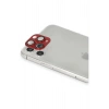 iPhone 11 Pro Max Pers Alüminyum Kamera Lens - Kırmızı
