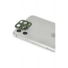 iPhone 11 Pro Max Pers Alüminyum Kamera Lens - Yeşil
