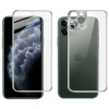 İphone 11 Pro Metal Çerçeve Ön Arka 3d Full Tempered Cam Koruyucu