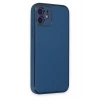iPhone 12 Kılıf Coco Deri Silikon Kapak - Açık Mavi