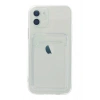 iPhone 12 Kılıf Kart Şeffaf Silikon - Şeffaf