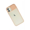 iPhone 12 Kılıf Palm Buzlu Kamera Sürgülü Silikon - Pembe