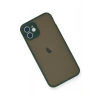 iPhone 12 Mini Kılıf Montreal Silikon Kapak - Yeşil