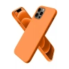 iPhone 12 Pro Kılıf First Silikon - Turuncu
