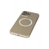 iPhone 12 Pro Kılıf Jack Magneticsafe Lens Silikon - Gold