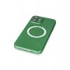 iPhone 12 Pro Kılıf Jack Magneticsafe Lens Silikon - Yeşil