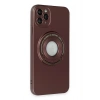 iPhone 12 Pro Kılıf Lukka Magneticsafe Kapak - Kahverengi