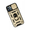 iPhone 12 Pro Kılıf Pars Lens Yüzüklü Silikon - Gold