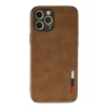 iPhone 12 Pro Max Kılıf Loop Deri Silikon - Kahverengi