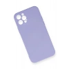 iPhone 12 Pro Max Kılıf Nano içi Kadife Silikon - Lila