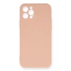 iPhone 12 Pro Max Kılıf Nano içi Kadife Silikon - Pudra