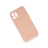 iPhone 12 Pro Max Kılıf Nano içi Kadife Silikon - Pudra