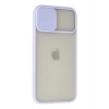 iPhone 12 Pro Max Kılıf Palm Buzlu Kamera Sürgülü Silikon - Lila