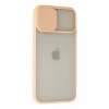 iPhone 12 Pro Max Kılıf Palm Buzlu Kamera Sürgülü Silikon - Pembe