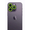 iPhone 12 Pro Max Neon Fosforlu Kamera Lens - Yeşil