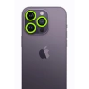 iPhone 12 Pro Max Neon Fosforlu Kamera Lens - Yeşil