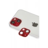 iPhone 13 Pers Alüminyum Kamera Lens - Kırmızı