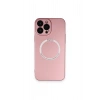 iPhone 13 Pro Kılıf Jack Magneticsafe Lens Silikon - Rose Gold