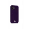 iPhone 13 Pro Kılıf Kelvin Kartvizitli Silikon - Derin Mor