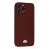 iPhone 13 Pro Max Kılıf Kelvin Kartvizitli Silikon - Bordo