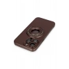 iPhone 13 Pro Max Kılıf Lukka Magneticsafe Kapak - Kahverengi