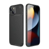 iPhone 14 Kılıf Auto Focus Karbon Kapak - Siyah