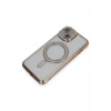 iPhone 14 Kılıf Joke Simli Magneticsafe Kılıf - Gold