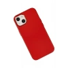 iPhone 14 Plus Kılıf Asya Deri Silikon - Kırmızı
