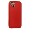 iPhone 14 Plus Kılıf Coco Deri Silikon Kapak - Kırmızı