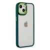 iPhone 14 Plus Kılıf Dora Kapak - Haki Yeşil