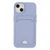 iPhone 14 Plus Kılıf Kelvin Kartvizitli Silikon - Lila