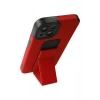 iPhone 14 Plus Kılıf Mega Standlı Silikon - Kırmızı