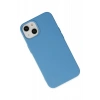 iPhone 14 Plus Kılıf Nano içi Kadife Silikon - Mavi