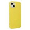 iPhone 14 Plus Kılıf Nano içi Kadife Silikon - Sarı