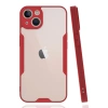 iPhone 14 Plus Kılıf Platin Silikon - Kırmızı