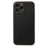 iPhone 14 Pro Kılıf Coco Deri Silikon Kapak - Siyah