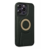 iPhone 14 Pro Kılıf Merkür Magneticsafe Standlı Kapak - Koyu Yeşil