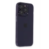 iPhone 14 Pro Max Kılıf Luko Lens Silikon - Derin Mor