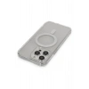 iPhone 14 Pro Max Kılıf Matte Şeffaf Magneticsafe - Şeffaf