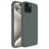iPhone 15 Kılıf First Silikon - Koyu Yeşil