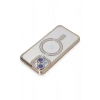 iPhone 15 Kılıf Joke Simli Magneticsafe Kılıf - Gold
