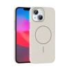 iPhone 15 Plus Broş Magsafe Kapak - Krem