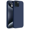 iPhone 15 Plus Kılıf First Silikon - Lacivert